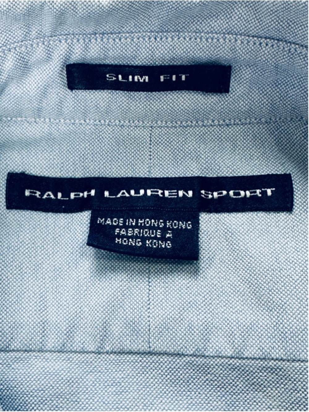 Vintage Ralph Lauren Sport Beagle Logo Oxford Shirt Women’s 6 Blue Hong Kong - Picture 7 of 14